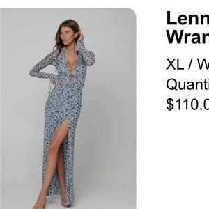 RESA Blue Floral Long Sleeve Dress